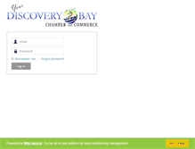 Tablet Screenshot of discoverybaychamber.memberlodge.com