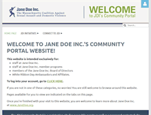 Tablet Screenshot of janedoeinc.memberlodge.org