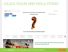 Tablet Screenshot of juliasviolinandviolastudio.memberlodge.com