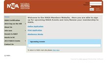 Tablet Screenshot of naea.memberlodge.org